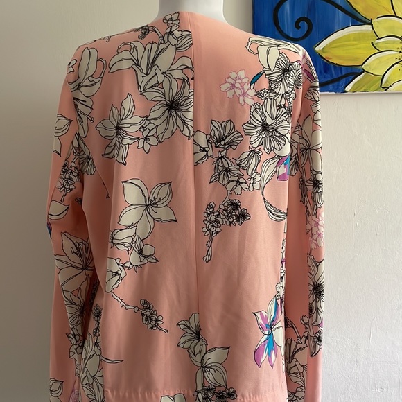 NY Collection-flowy flower soft pink blazer NBW makes any outfit complete😀 - Picture 2 of 9